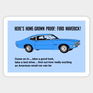 FORD MAVERICK - dealer ad Sticker